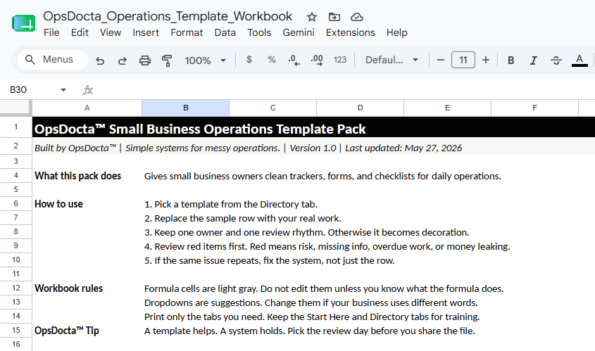 Excel Workbook Preview